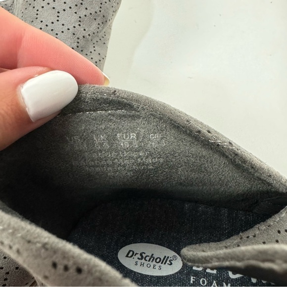 Dr. Scholl's Gray Suede Slip On Ankle Boots Booties Casual Minimalist Comfort - Picture 5 of 6